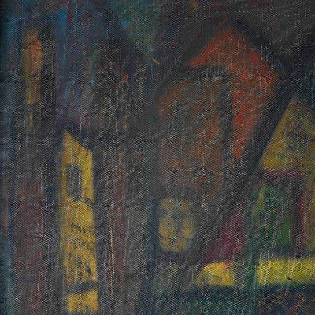 Signed Katzoff Mid 20th Century Abstract Framed Painting For Sale - Image 11 of 11