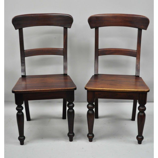Early 21st Century Crate Barrel Dark Solid Wood Farmhouse Dining
