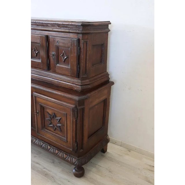 Antique Cabinet in Walnut Wood, 1600s For Sale - Image 10 of 18