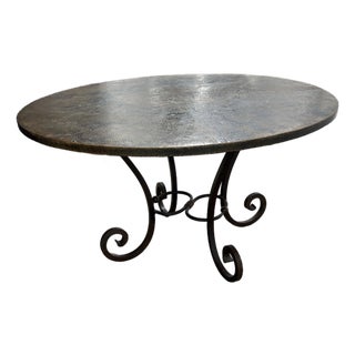 Mid 20th Century Hand Beaten Cooper Dining Table For Sale