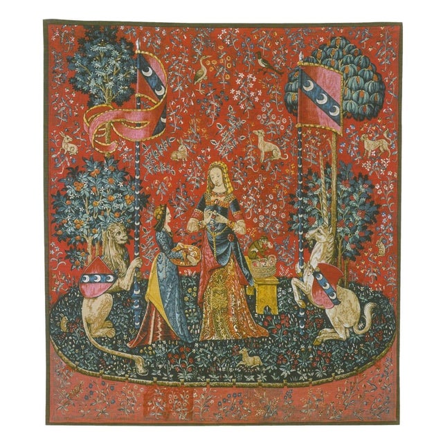 This beautiful tapestry is Silkscreened (also known as serigraphed) onto an irregularly woven fabric made from wool,...