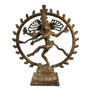 Antique Indian Style Bronze Dancing Shiva Statue as Lord Nataraja