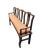 Campaign Antique Hand-Carved Solid Elmwood Bench for Mudroom, Entry or Bedroom For Sale - Image 3 of 11