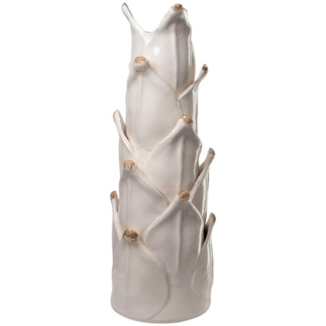 Our newest addition to our popular gathered collection, This conical artichoke vase makes a great statement piece. We see...