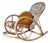 Rocking Chair in Natural Rattan and Bamboo, 1960s For Sale