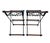 Mid 20th Century Pair of Campaign "X" Wrought Iron and Oak Bar Stools After Cleo Baldon by Continental Metal Furniture Co For Sale - Image 9 of 13