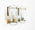 1950s Mid-Century Brass & Curved Glass Sconces in the style of FontanaArte, Italy, 1950s, Set of 3 For Sale - Image 5 of 18