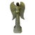 Large 21" Brutalist Folk Art Angel Candle Holder Lantern - Hand-Hammered Steel Drum For Sale
