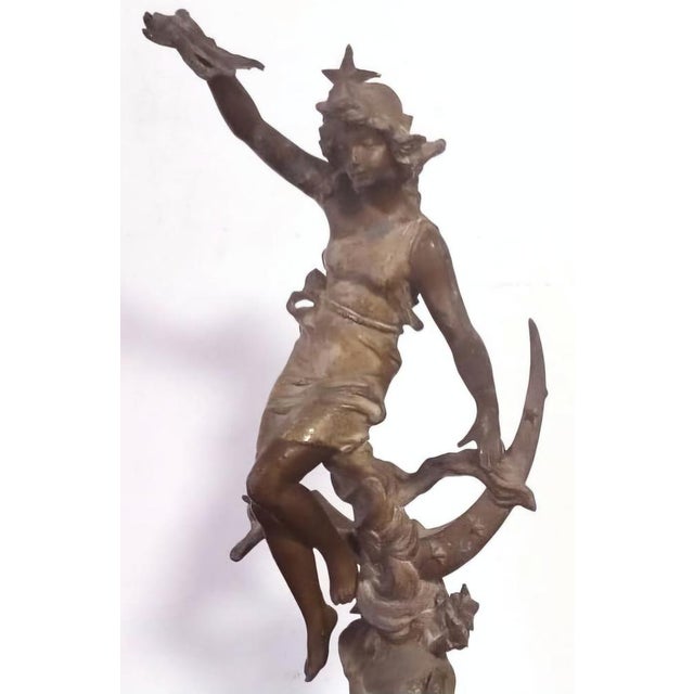 Unknown, La Nuit, 1800s, Bronze For Sale - Image 5 of 7