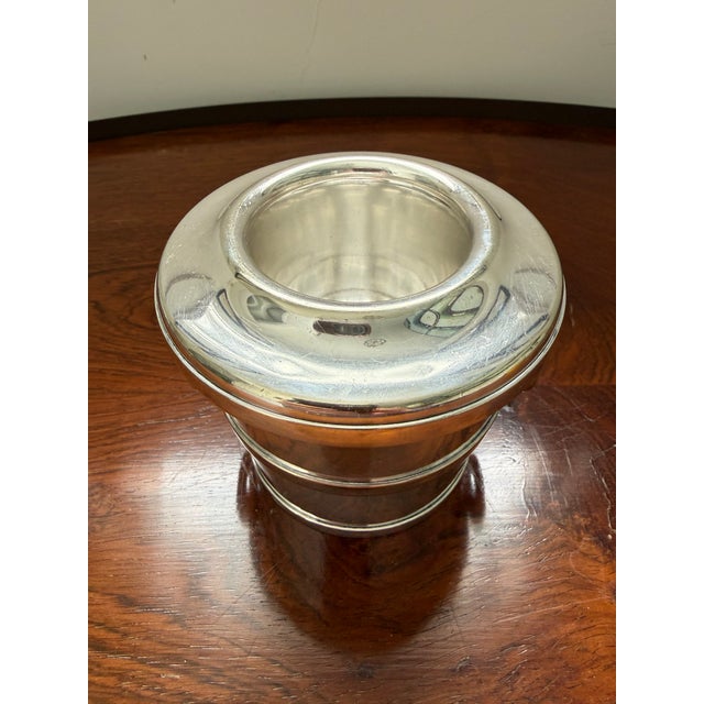 Antique Gorham Silver Plated Champagne Bucket Form Caviar Server For Sale - Image 10 of 12