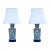 1950s Chinese Floral Porcelain Table Lamps 19th-Century Famille Verte Style, a Pair For Sale