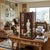 Vintage Square Brown Frame Glass Door Display Case Box For Sale - Image 4 of 13