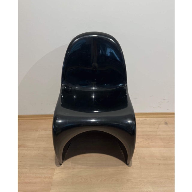 Panton Cantilever Chair in Black Pu by Verner Panton, Germany, 1971 For Sale - Image 7 of 18