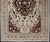 Mid 20th Century Vintage Oushak Rug With Intricate Medallion in Brown and Ivory 4'8 X 7'2 For Sale - Image 5 of 14