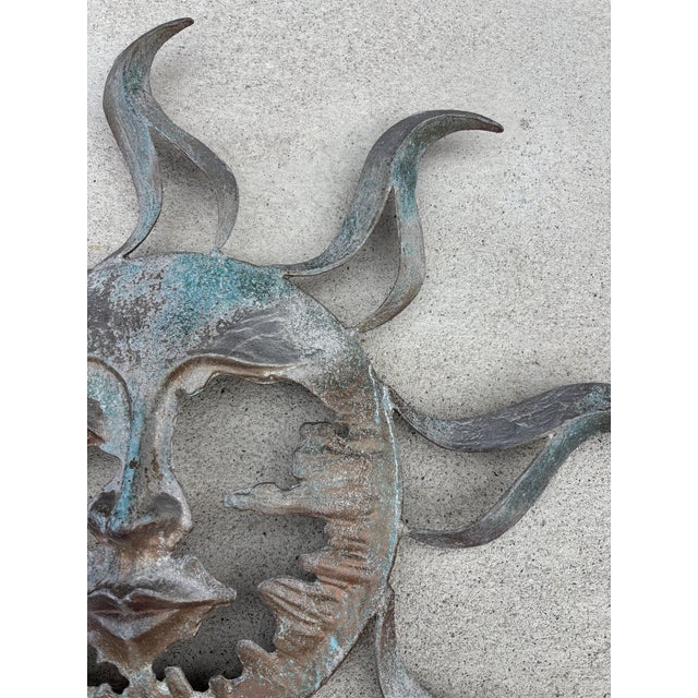 1980s 1980s Tom Torrens Large Cast Aluminum Sun For Sale - Image 5 of 11