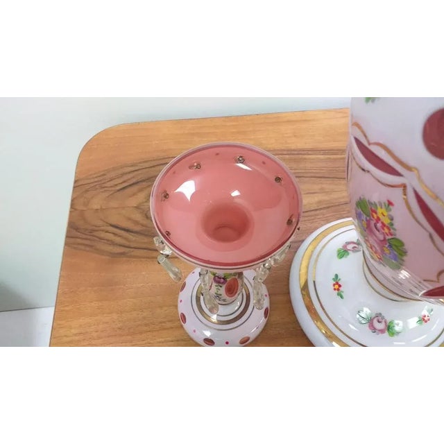 Vase and Candleholders, Czechoslovakia, Set of 2 For Sale - Image 6 of 9