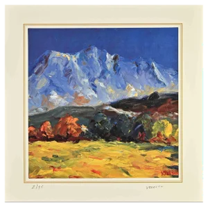 After Nicholas Verrall, Landscape with Mountains, Lithograph, Late 20th Century