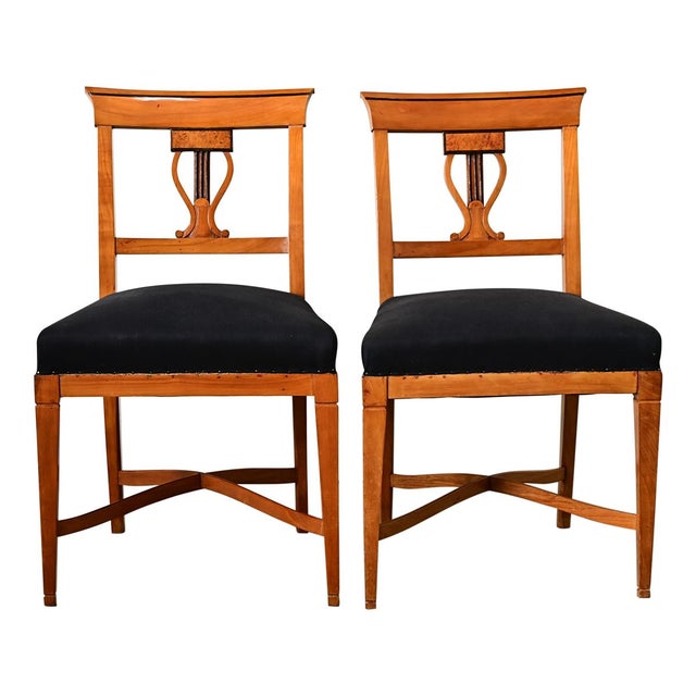 German Pair of 19th Century Biedermeier Chairs For Sale - Image 9 of 9