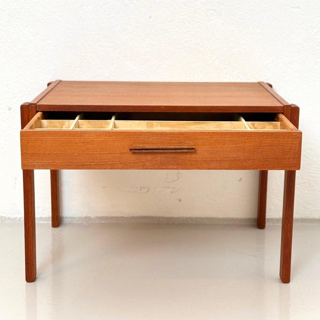 Teak Side Table with Drawers, Denmark, 1950s-1960s For Sale - Image 5 of 5