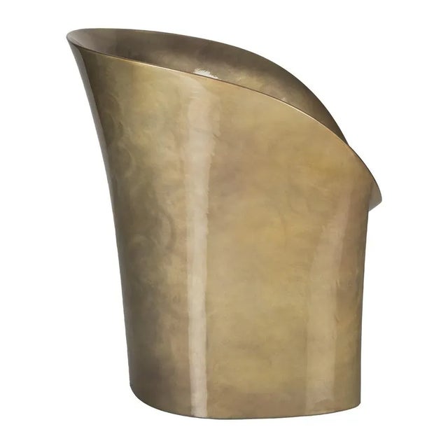 Moroso Gold Metallic Moon Armchair by Tokujin Yoshika for Moroso For Sale - Image 4 of 10