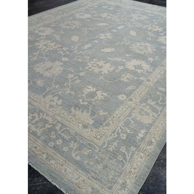 Gray Oushak Rug 9'11" x 13'3" For Sale - Image 8 of 8