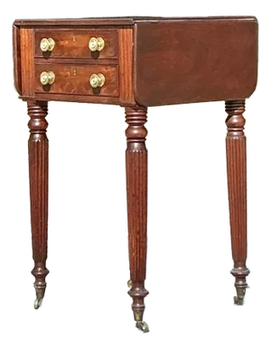 Vintage Traditional Flip Top Side Table