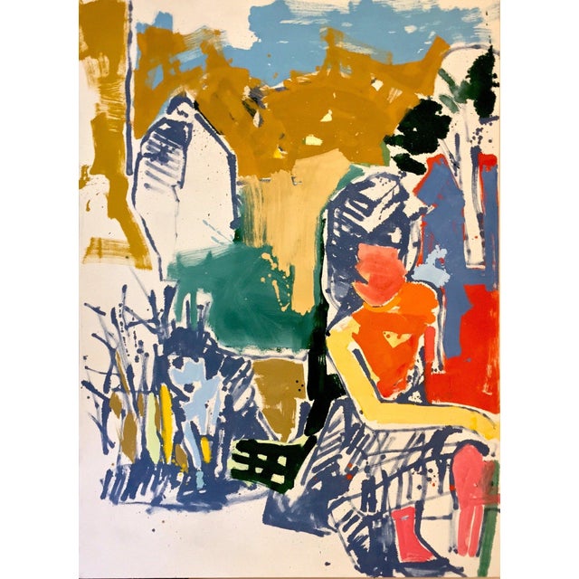 "In the Garden" Original Painting For Sale