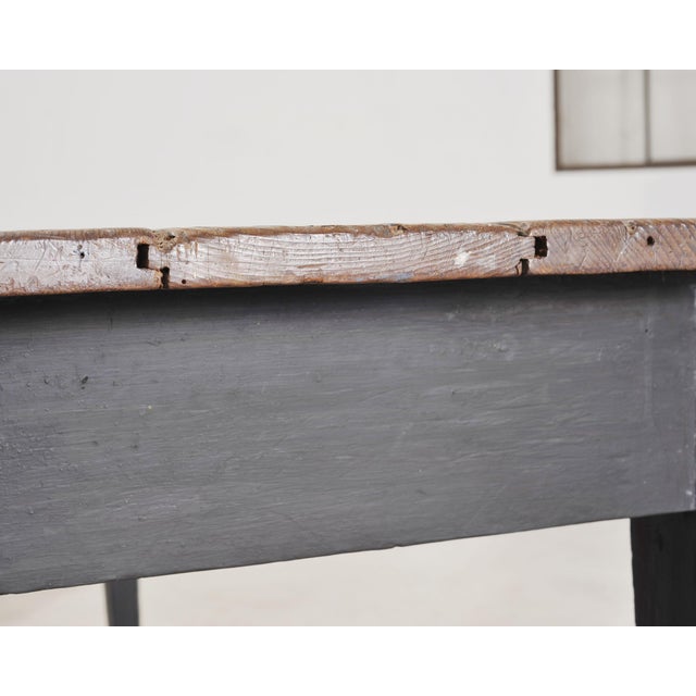 Rustic Country French Provincial Pine Farmhouse Dining Table For Sale - Image 9 of 18