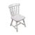 This Italian set of five chairs and a rectangular table in white paint was manufactured in the 1950s. Measurements cm:...