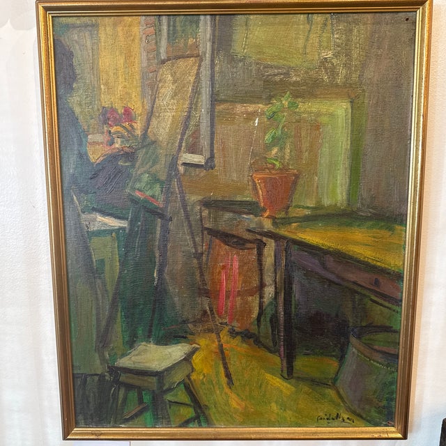 Early 20th Century Impressionist Original French Oil Painting For Sale In Birmingham - Image 6 of 6
