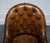 Antique Chesterfield Georgian Style Desk Chair in Hand Dyed Leather For Sale - Image 11 of 16
