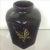 Chinoiserie Bob Mackie Black Lacquer Porcelain Faceted Vase For Sale - Image 3 of 6