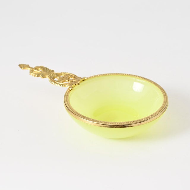 Italian Uranium Opaline Glass Bowl from Vincenzo Nason, 1960s For Sale - Image 4 of 12
