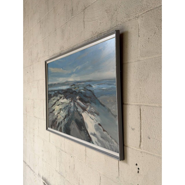 Kay Andersen Coastal Landscape Painting Vintage 1972 For Sale In Los Angeles - Image 6 of 9