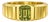 Peridot Solitaire Ring for Men Silver, Gold, Size 9.5 For Sale