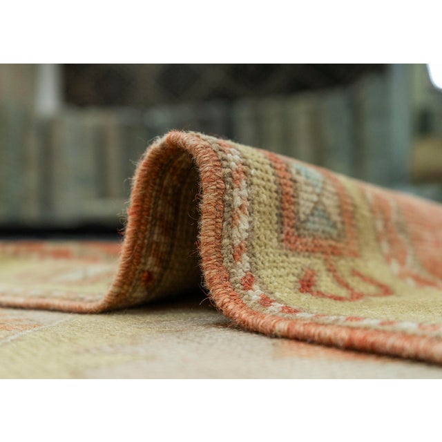 Textile Turkish Vintage Rug 3'11" x 11' #20660 For Sale - Image 7 of 8