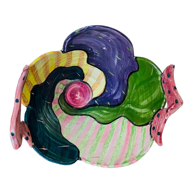 Vintage Ert Work Studios Hand Made Artistic Bowl For Sale