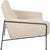 Arne Jacobsen 3301 Airport chair upholstered in beige fabric and with a black frame. The chair was reupholstered around 20...