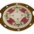Brass Antique German Jugendstil Wächtersbach Attributed Ceramic & Pierced Brass Tray C. 1905-1920 For Sale - Image 8 of 9