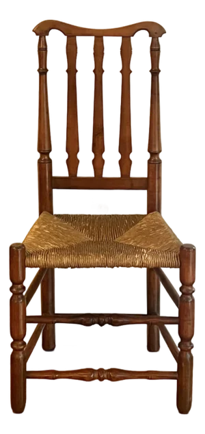 Antique William & Mary Bannister Back Side Chair