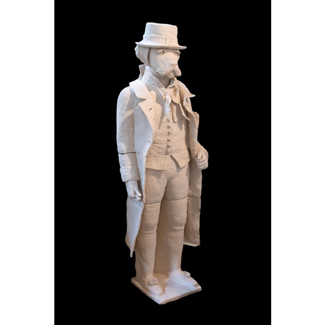 Early 21st Century Terracotta Anthropomorphic Bust of a Standing Dog For Sale - Image 5 of 6