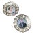 Queen Elizabeth and Prince Phillip Brass Crown Filigree Coronation Wall Decor - A Pair For Sale