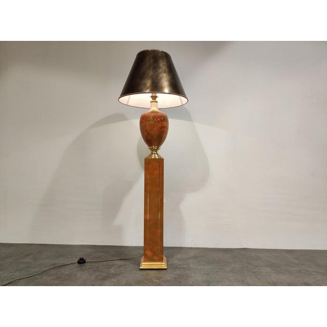 Floor Lamp by Maison Le Dauphin, 1980s For Sale - Image 9 of 11