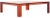 Modern Amber Acrylic Square Coffee Table For Sale - Image 3 of 4