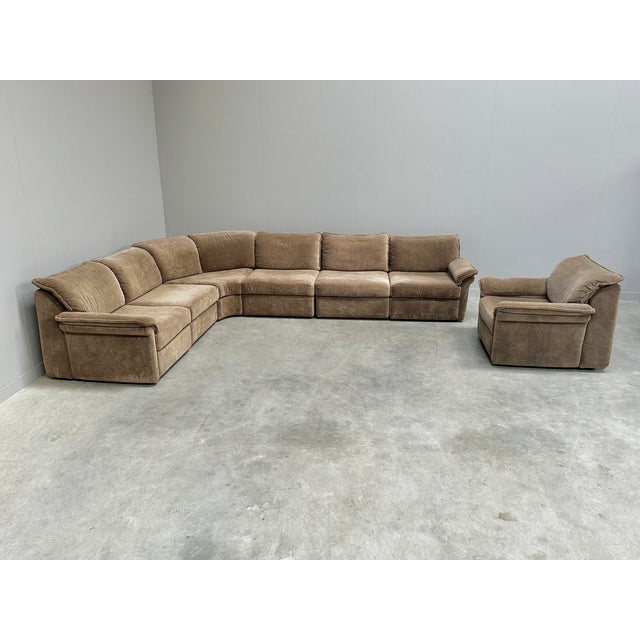 Large Vintage Modular Sofa from Musterring International, Germany, 1970s, Set of 7 For Sale - Image 4 of 12