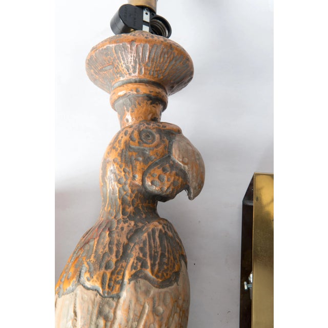Large Parrot Sconces - A Pair For Sale - Image 11 of 13