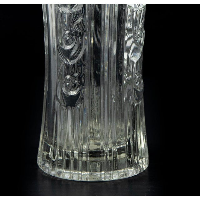 Vintage Clear Art Glass Vase, Italy, 1970s For Sale - Image 4 of 5