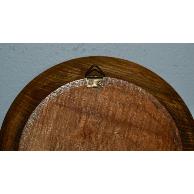 Vintage Small Grecian Wooden & Inlaid Wall Hanging For Sale - Image 13 of 13