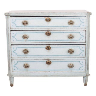 Dutch Painted Commode in Oak For Sale