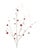 Glittered Sleigh Bell Berry Twig Spray (Set of 2) For Sale